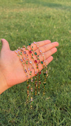 Tulip Gemstone Bracelet – Gold Plated