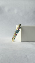 Periwinkle Bloom Meenakari Kada | Multicolor Floral Enamel Bangle | Anti-Tarnish