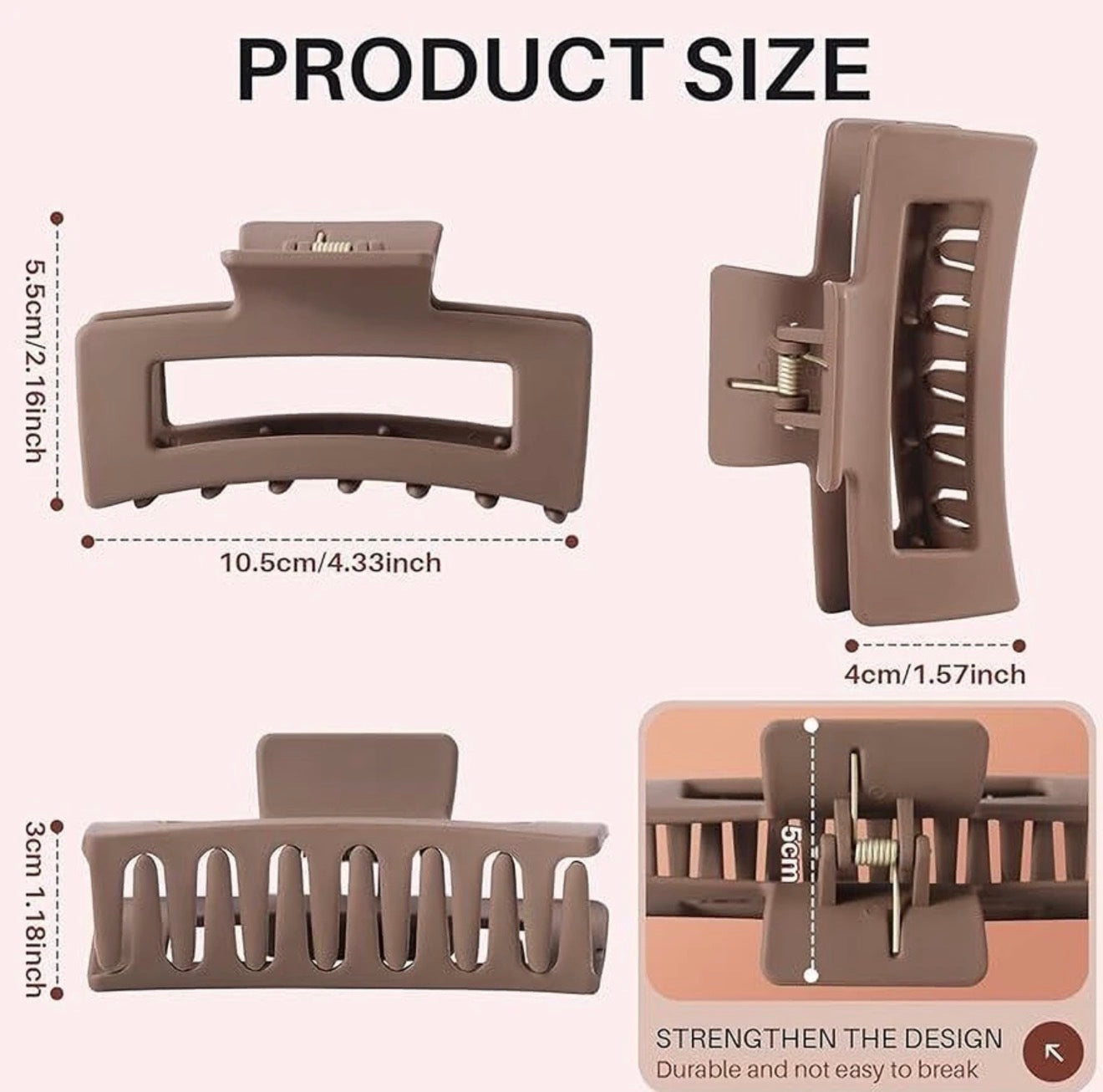 Flexible Silicone Hair Claw Clip – Soft, Unbreakable & Gentle Grip