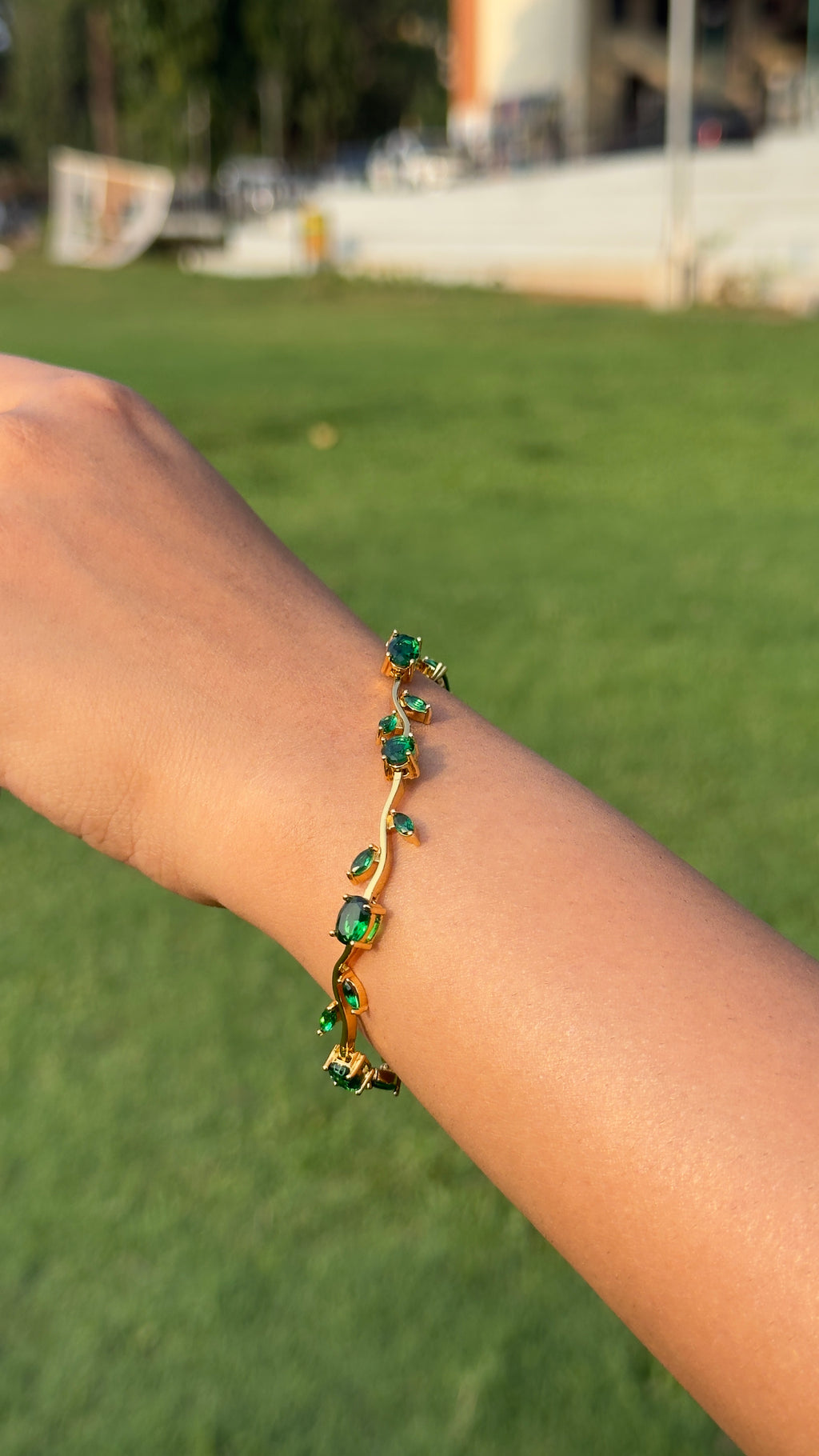 Tulip Gemstone Bracelet – Gold Plated