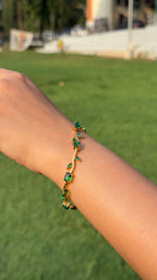 Tulip Gemstone Bracelet – Gold Plated