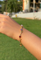 Tulip Gemstone Bracelet – Gold Plated